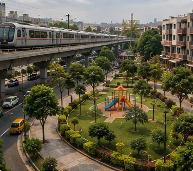 Surrounding developed